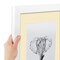 ArtToFrames Collage Photo Picture Frame with 3 - 3.5x5 inch Openings, Framed in White with Over 62 Mat Color Options and Regular Glass (CSM-3966-29)